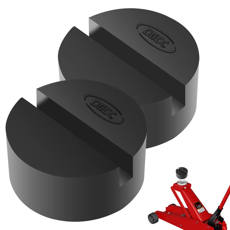 DEDC Universal Jack Stand Pad Adapter Pinch Weld Side Frame Rail Protector 2 Pack - Image 1